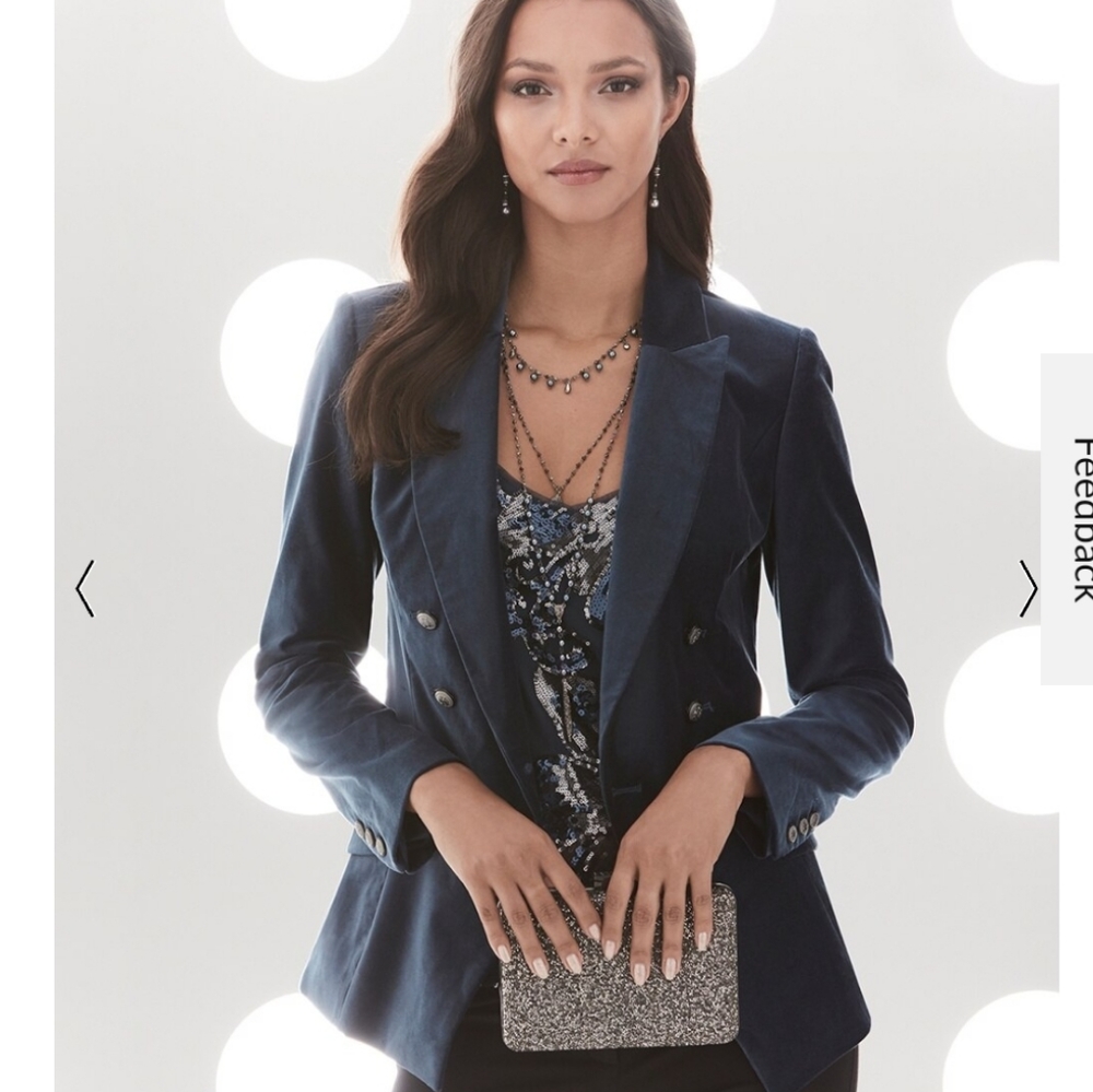 White House Black Market Velvet Blazer